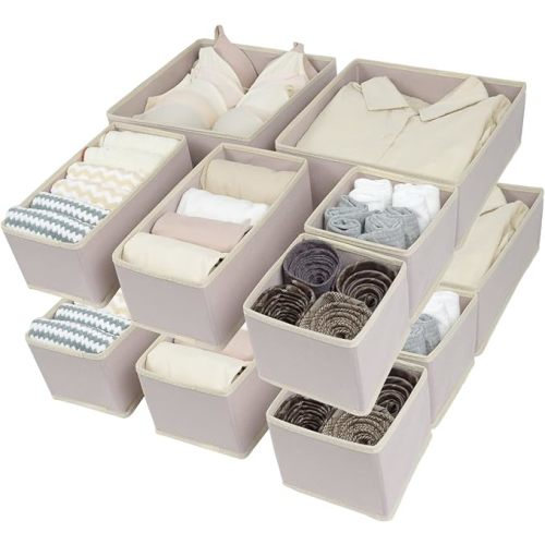 12 Pack Drawer Organizers (Pink)