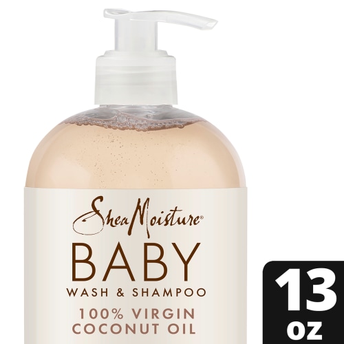 SheaMoisture Baby Wash and Shampoo 100% Virgin Coconut Oil, 13 oz
