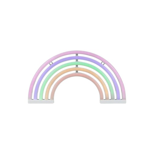 LED Rainbow Neon Lighted Wall Art - 12" - Mutlticolor
