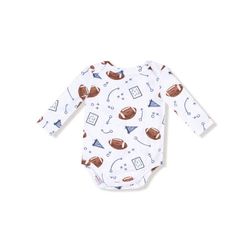 Long Sleeve Bodysuit, Touchdown Time Navy