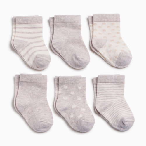 Tiny Kind 6-Pack Socks - Stars And Stripes, 0-3 M