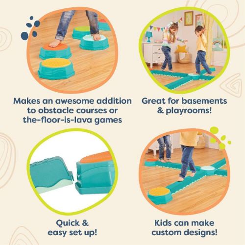 B. toys Sensory Balance Beams for Active Play Balance and Build Set