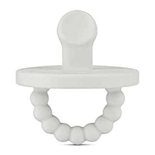 Amazon.com : Ryan & Rose Cutie PAT Pacifier Teether (Slant, Grey) : Baby