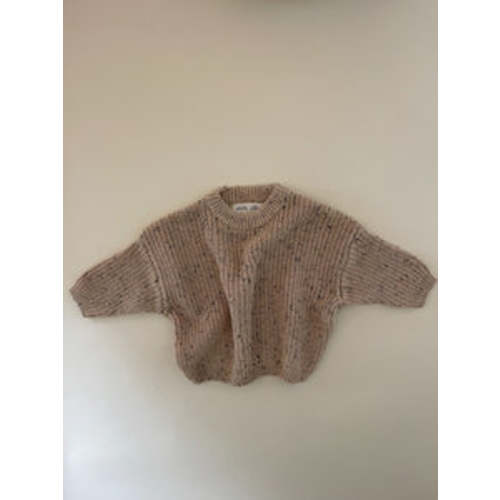 Speckled Chunky Knit Sweater - Beige – Purely Little