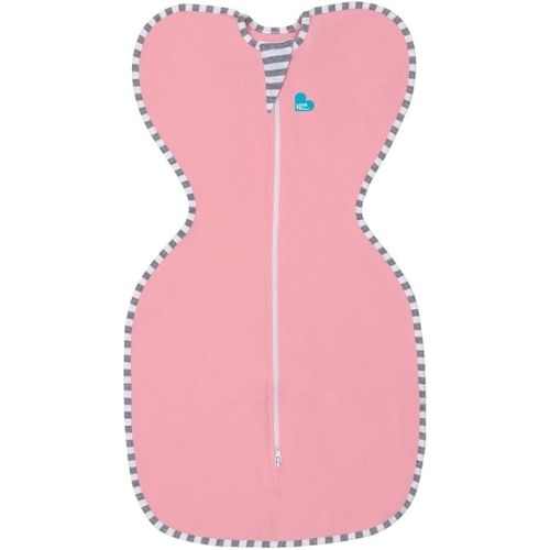Love to Dream Swaddle UP, Dramatically Better Sleep, Allow Baby to Sleep in Their Preferred arms up Position for self-Soothing, snug fit Calms Startle Reflex, Pink, Small, 8-13 lbs