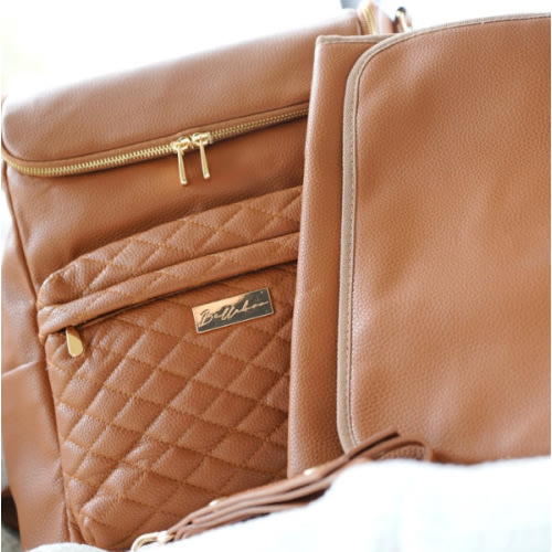 Mabel Diaper Bag Tan – Bellaboo USA
