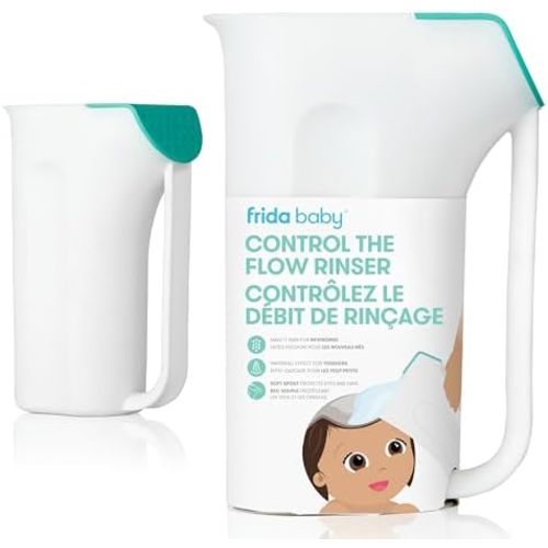 Frida Baby Control the Flow Tear Free Bath Rinse Cup, Easy Grip Handle
