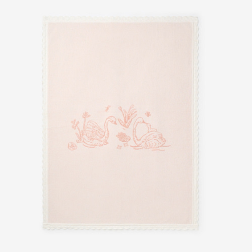 Swan Knit Blanket