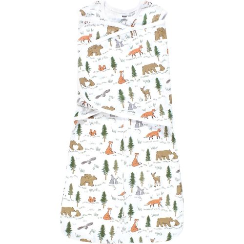 Hudson Baby Unisex Baby Convertible Swaddle Sleep Sack, Sweet Woodland, 3-9 Months