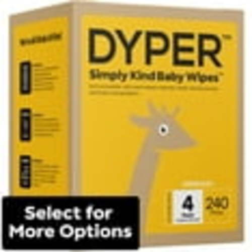 DYPER Ultra Premium Baby Wet Wipes for Sensitive Skin, Unscented, 4 Packs 240 Total Wipes