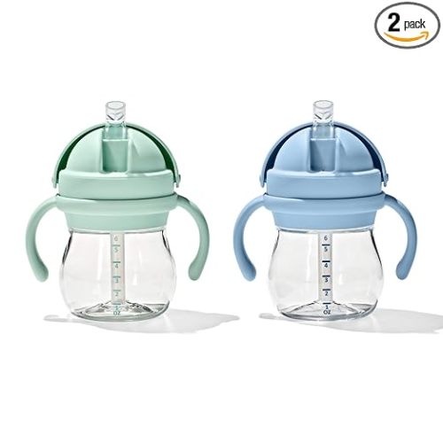 OXO Tot Transitions Straw Cup with Handles 6 oz. - Opal and Dusk - 2 Pack