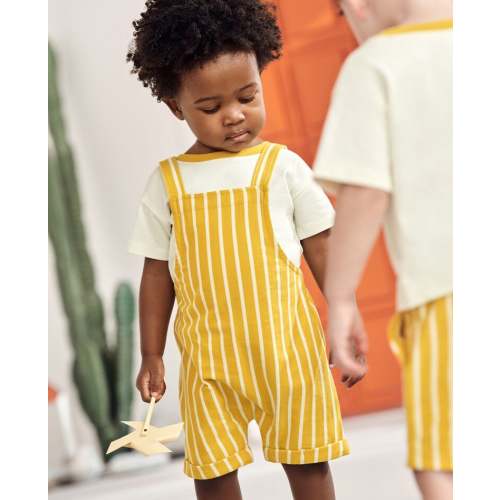 Baby Relaxed Fit T-Shirt & Shortalls Set | Hanna Andersson