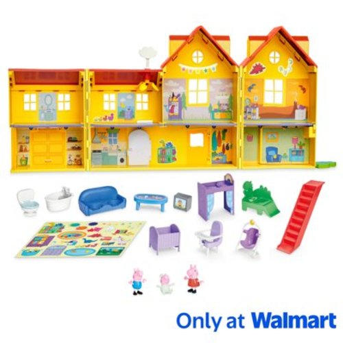 Peppa Pig Toys Peppa's Big Family House with Baby Evie, Playsets for Girls and Boys, 3+