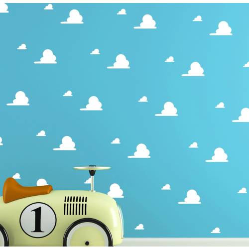 Toy Story style clouds/Cloud Wall Sticker/Cloud Pattern Wall Decal/Kids Room decoration/Nursery Decal/playroom/gift