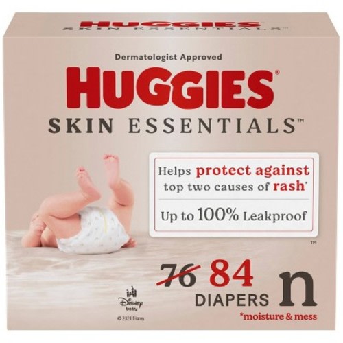 Huggies Skin Essentials Diapers Super Pack, Size: Newborn