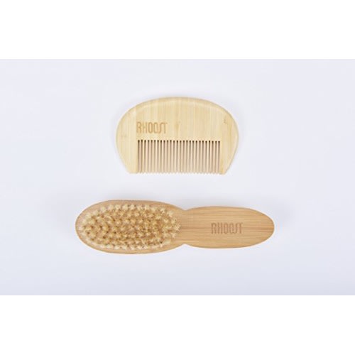 Natural Bamboo Wooden Brush and Comb Set