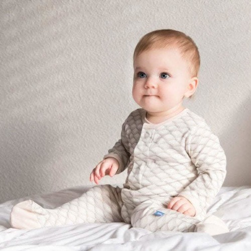 gray pompidou organic cotton magnetic parent favorite footie – Magnetic Me