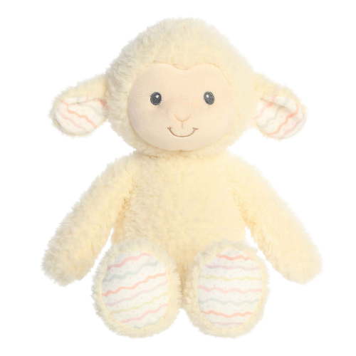 ebba - Large White Cuddlers - 14" Lovelee Lamb - Adorable Baby Stuffed Animal