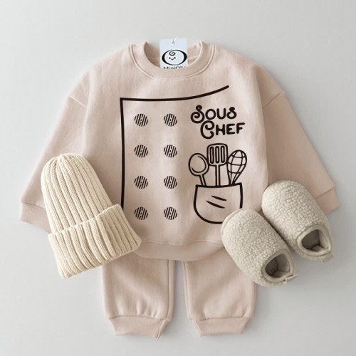 SUS CHEF Baby Cook 2-piece Sweatshirt Set – MiniOlie