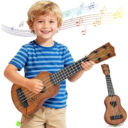 YEZI Kids Toy Classical Ukulele Guitar Musical Instrument, Maroon