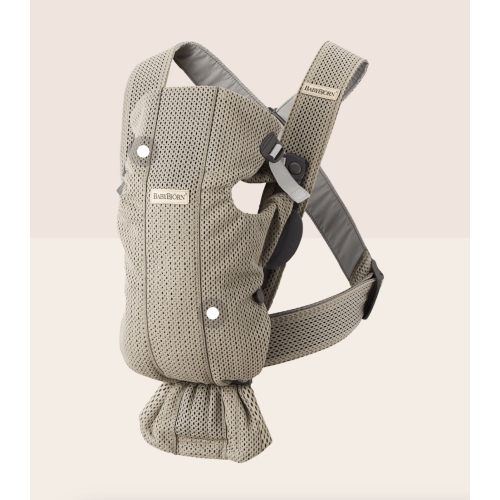 (Color: Grey Beige, 3D Mesh) BabyBjörn Baby Carrier Mini
