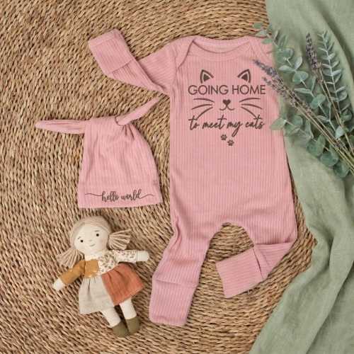 Going Home to Meet My Cats Baby Outfit