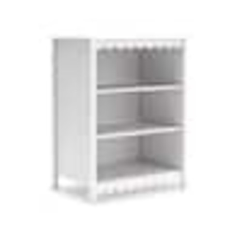 Signature DESIGN BY ASHLEY Hallityn 41.14 in. Tall White Wood 2-Shelf Standard Bookcase EB1810-230