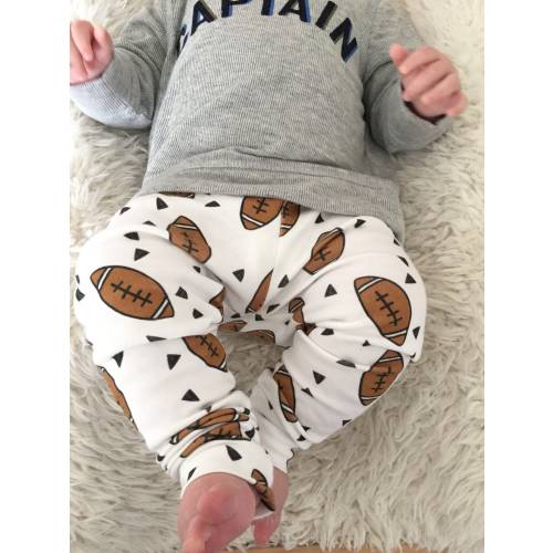 football baby leggings // organic baby pants // baby clothes // baby gift // toddler leggings // baby clothes // baby boy clothes