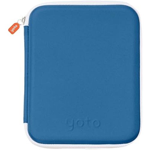 Yoto Card Case in Blue Bird – Kids Yoto Accessory, Soft Portable Folder with Zipper & 64 Pockets for Yoto Player & Mini Audiobook Cards, Card Binder Holder with Sleeves for Travel