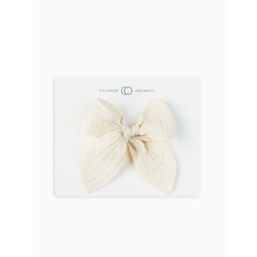 Muslin Bow Hair Clip