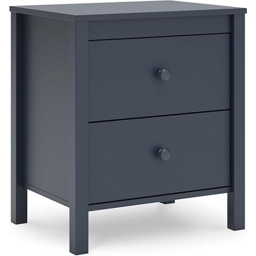 Signature Design by Ashley Simmenfort Retro 2 Drawer Nightstand, Blue