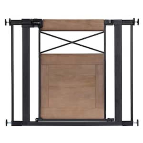 Easy Install 28 in. H Modern Farmhouse Child Safety Gate