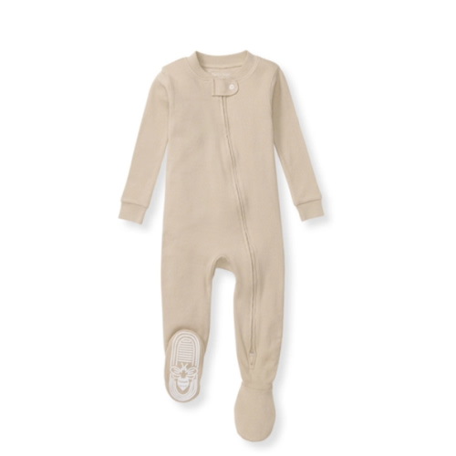 Solid Rib Organic Cotton Sleeper Hummus