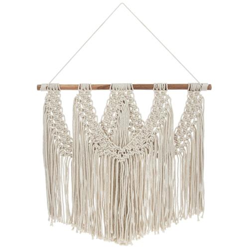 White Triple Macrame Wall Decor