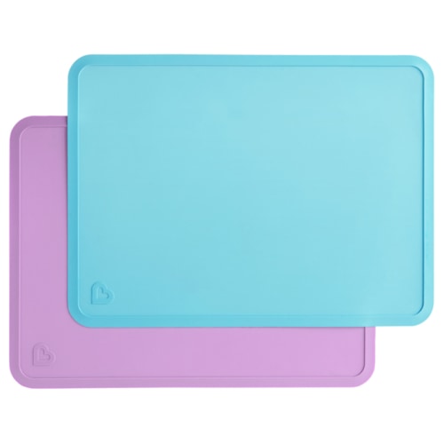 Spotless™ Silicone Placemats in light purple and blue