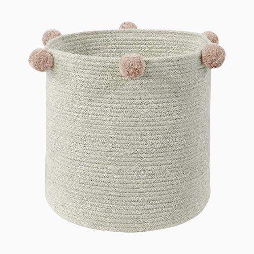 Lorena Canals Cotton Bubbly Basket - Natural/Blush