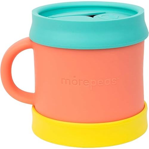 The Everything Snack Cup | Steam Veggies & More | Reversible Lid & Suction Base, Snack Catcher, Dishwasher, Microwave, Freezer Safe, BPA Free