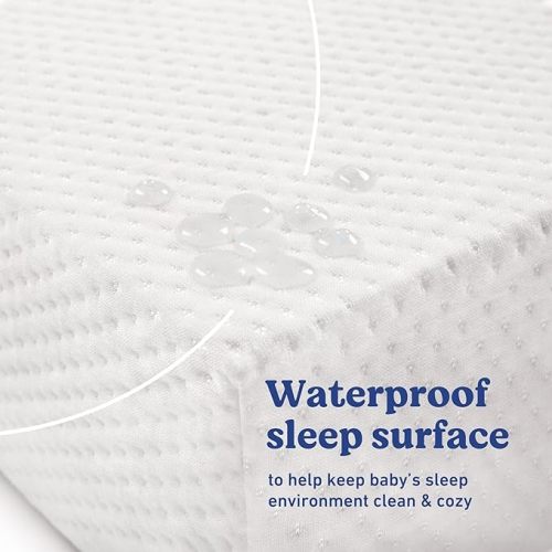 Graco Premium Crib Mattress & Protector Value Bundle (1-Pack) – Includes GREENGUARD Gold Certified Crib & Toddler Mattress, GREENGUARD Gold Certified Waterproof Protector
