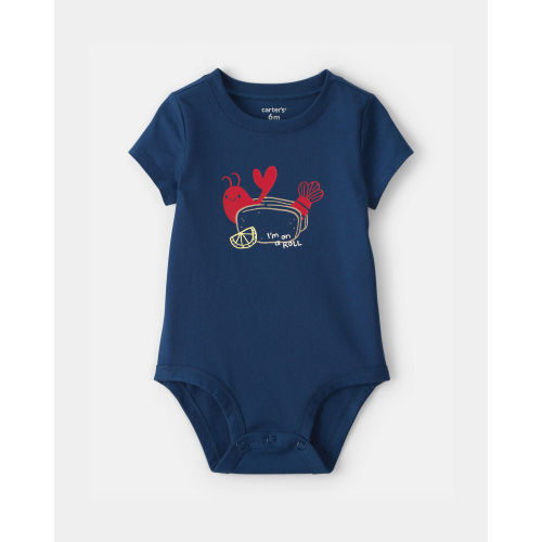 Baby Lobster Graphic Bodysuit - Blue - Carter's | Carter's