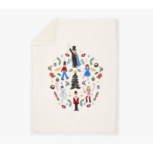 Rifle Paper Co. Nutcracker Heirloom Baby Blanket