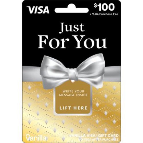 $100 Vanilla® Visa® Gold Bowtie (plus $6.84 Purchase Fee)