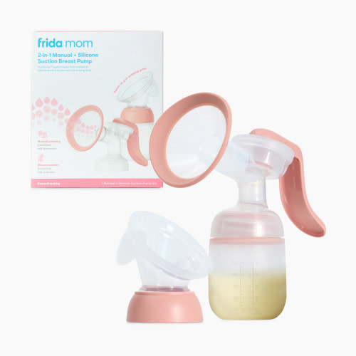 Frida Mom 2-in-1 Manual Breast Pump - White
