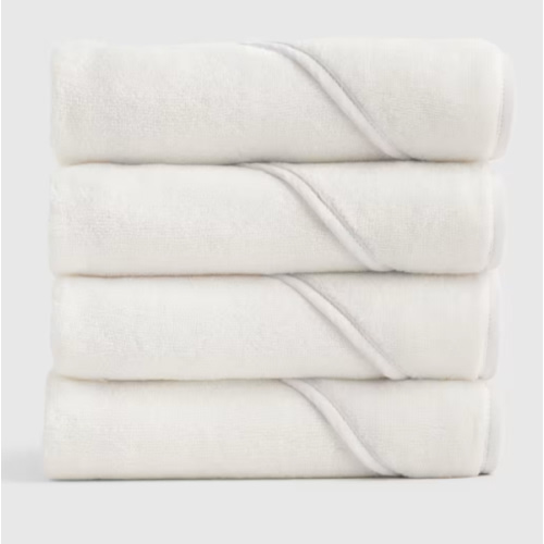 Organic Turkish Cotton Baby Hooded Towel Set 4-Pack