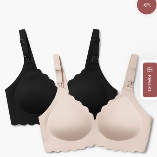Momcozy Seamless Floral Nursing Bras | Natural Shaping & Comfort