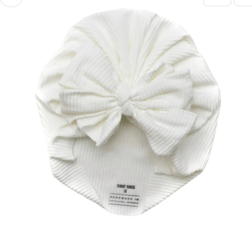 James | Ivory | Brushed Rib Headwrap
