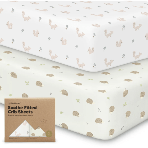 Soothe Fitted Crib Sheet - Nibbles/Bruce