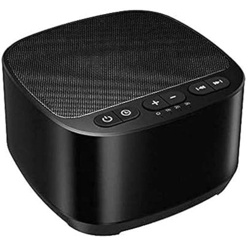 Magicteam Sleep Sound White Noise Machine with 40 Natural Soothing Sounds and Memory Function 32 Levels of Volume Powered by AC or USB and Sleep Timer Sound Therapy for Baby Kids Adults (B-Black)