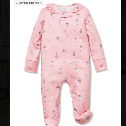 Petite Plume x Eloise Baby Pima Romper in Eloise Adventures