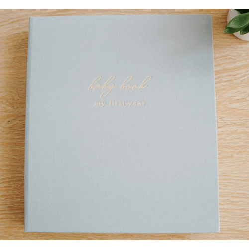 Pregnancy + Baby Book Combo - Dusty Blue
