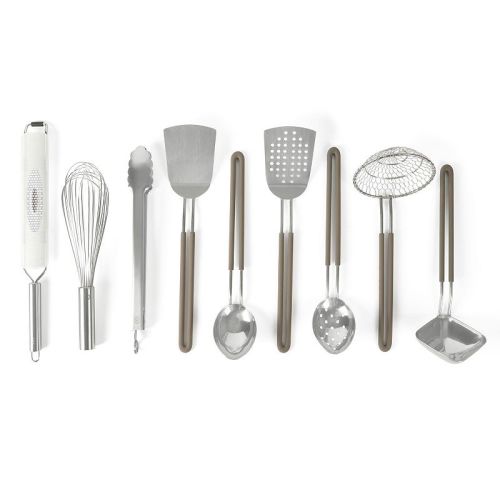 Martha Stewart 9-Piece Stainless Steel Prep & Serve Kitchen Tool Set